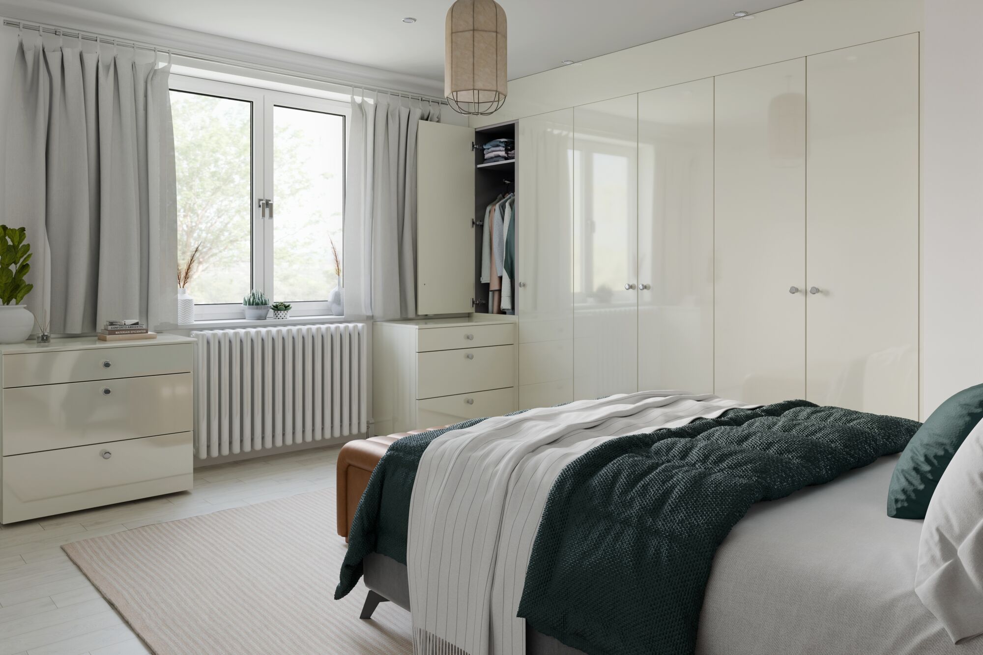 Autograph Bedroom in Cream Gloss | Wren Bedrooms