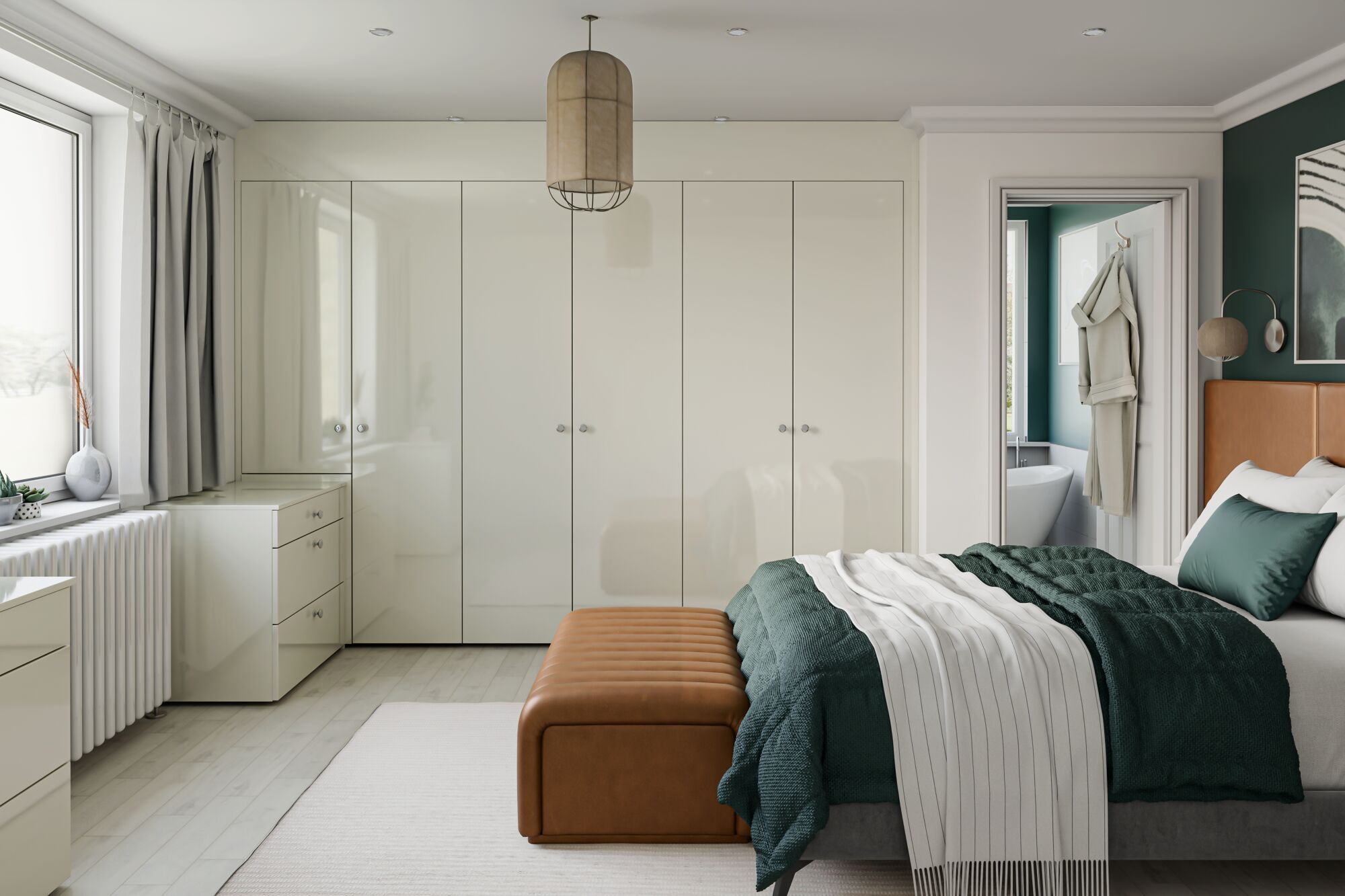 Autograph Bedroom in Cream Gloss | Wren Bedrooms
