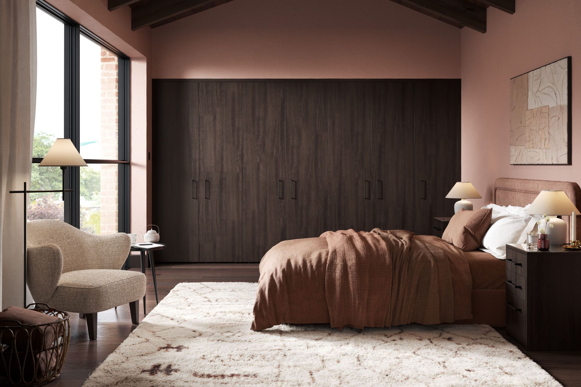 Elements Bedroom in Black Walnut | Wren Bedrooms