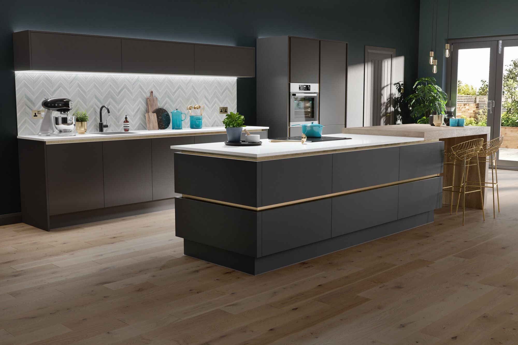 Milano Ultra Kitchen In Pencil | Wren Kitchens