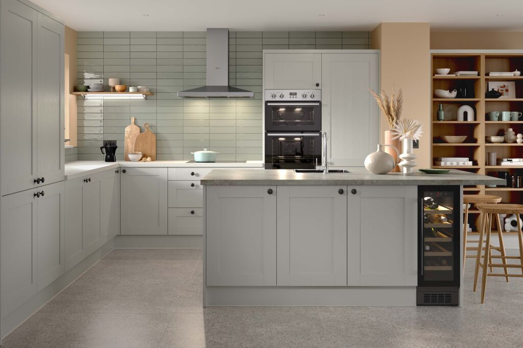 Light Grey Shaker Kitchen Cabinets | Wren | Wren Kitchens