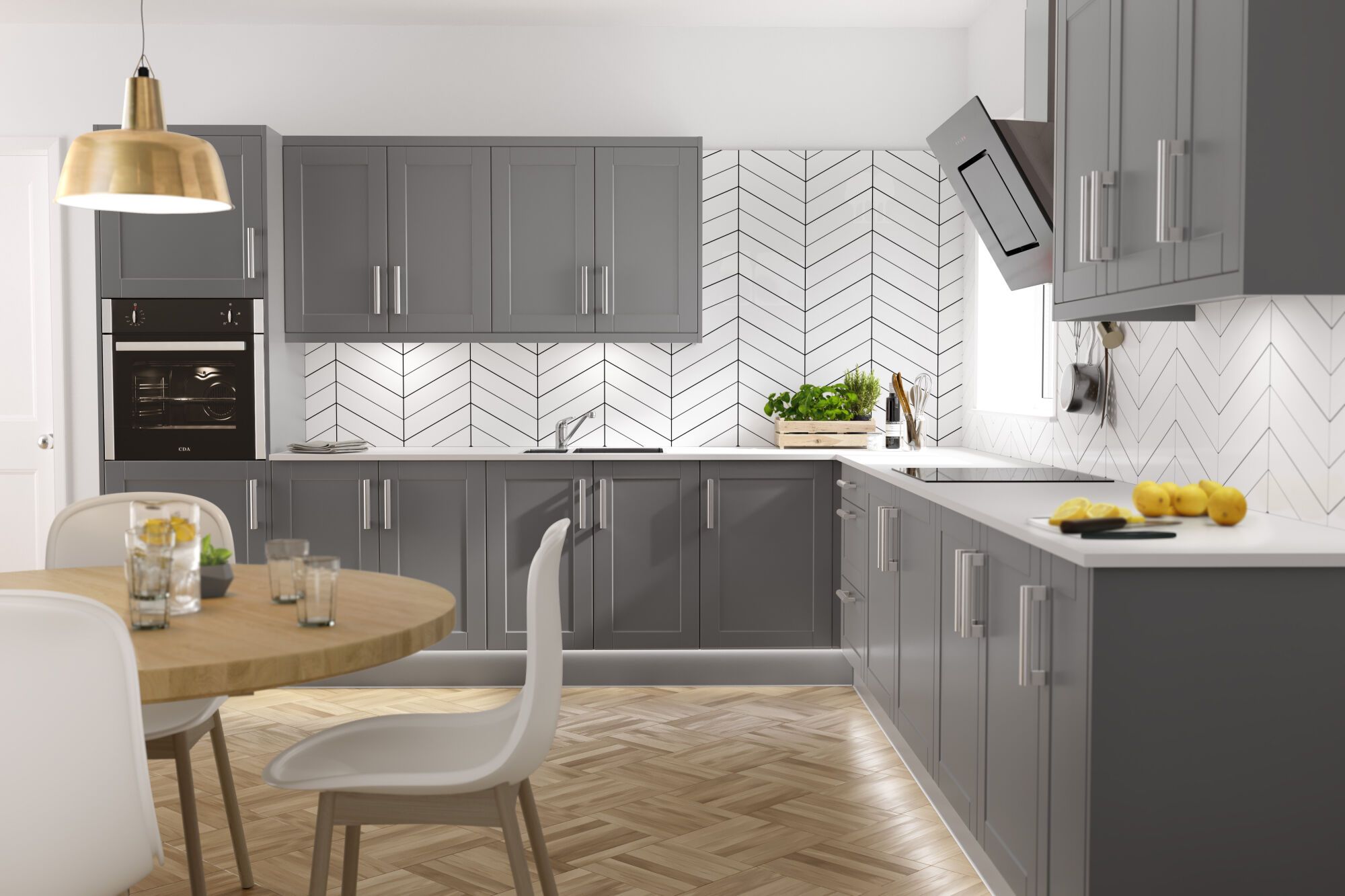 Shaker Classic Kitchen in Lava Grey | Wren Kitchens