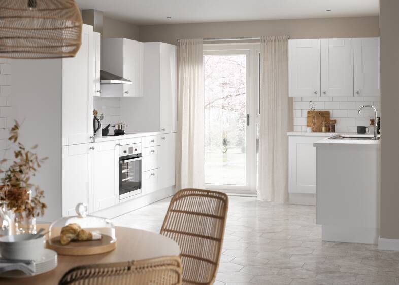 White Matt Shaker Kitchens Wren Wren Kitchens