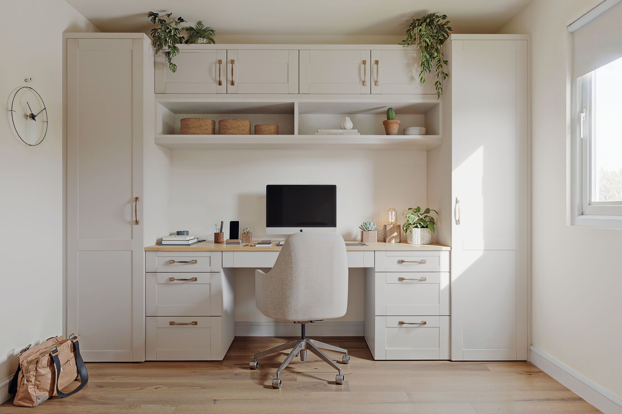 Shaker Classic Office In Cashmere Wren Bedrooms shaker-classic-office-in-cashmere-wren-bedrooms