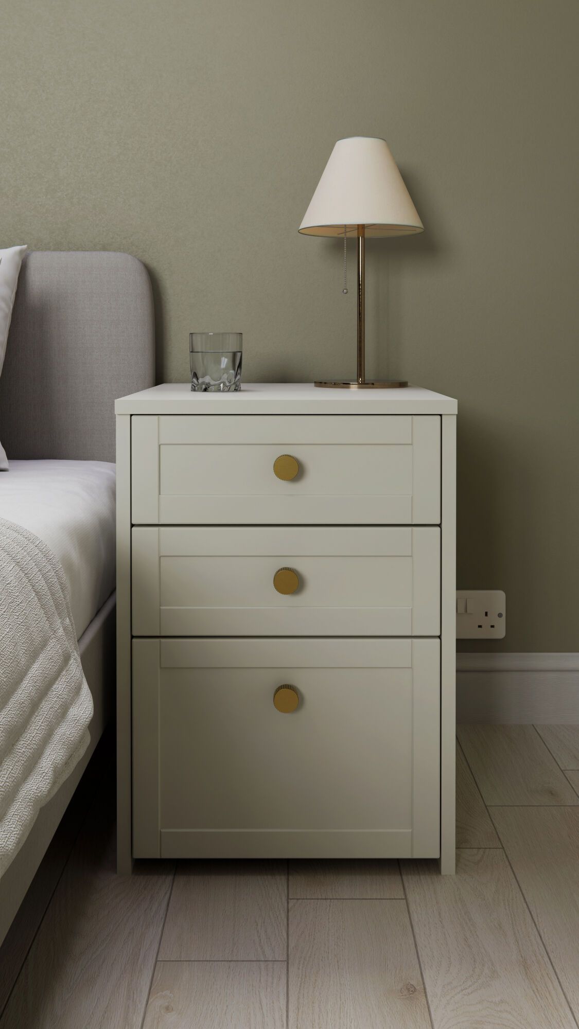 Shaker Style Robe Cream Angled Wardrobe | Awkward Sloped Ceiling | Wren