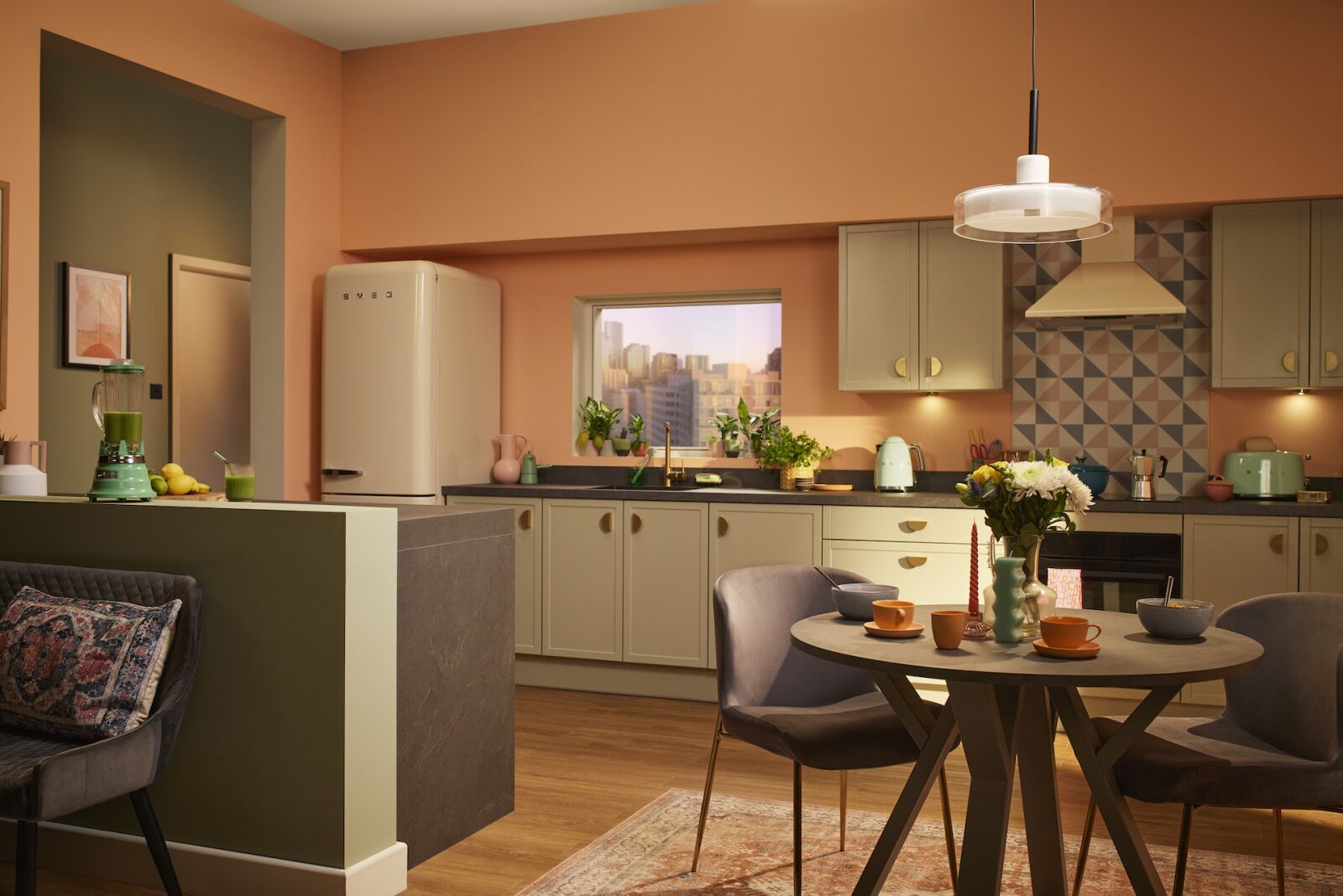 Easy-Fit Shaker Slim Kitchen in Sage Green | Wren Kitchens