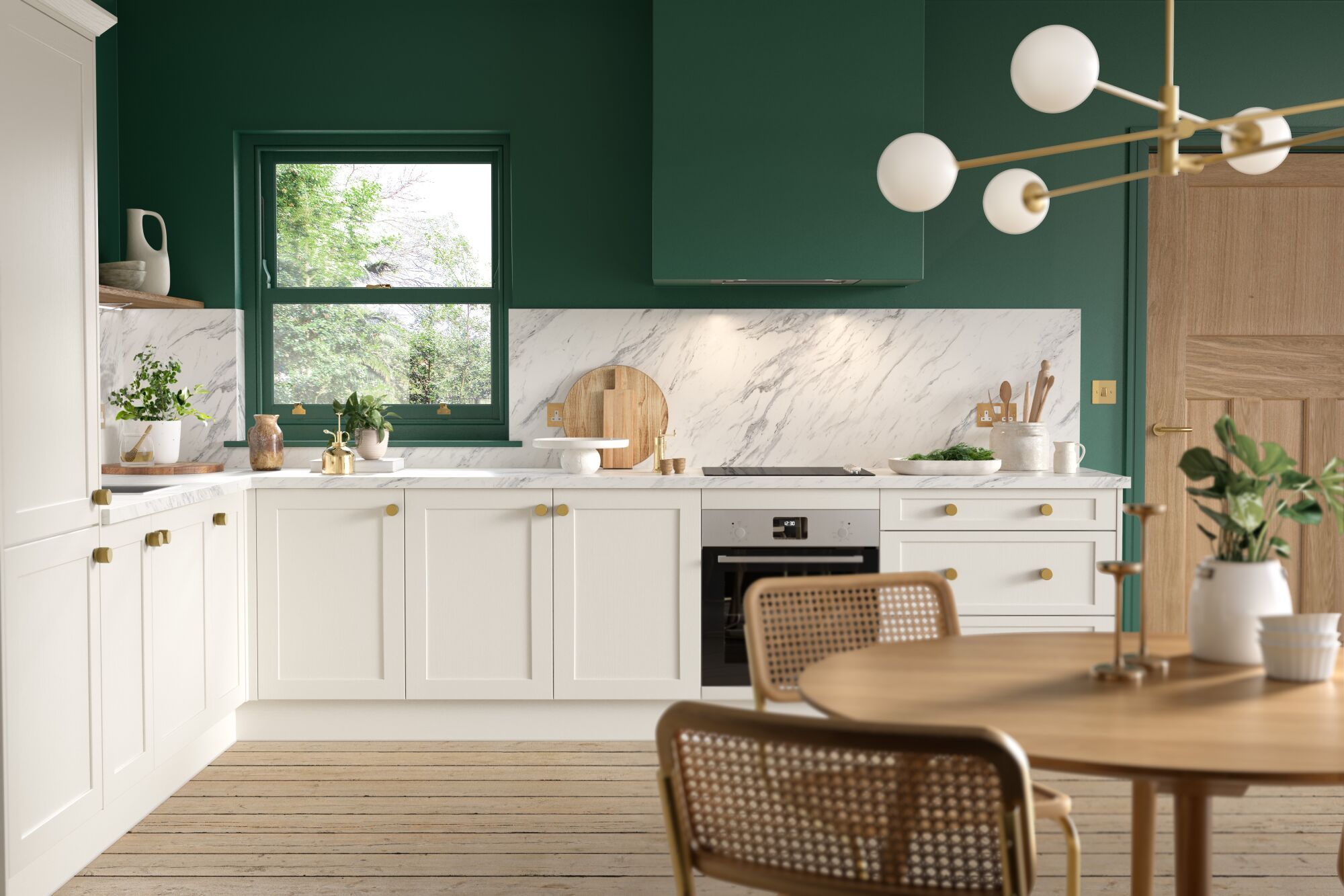 Shaker Timber in Moon White | Wren Kitchens