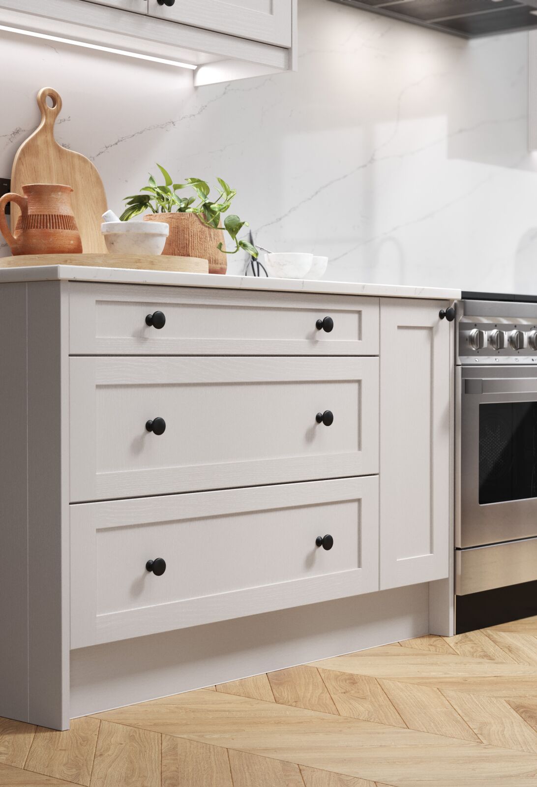 Grey Shaker Timber Kitchens | Wren | Wren Kitchens