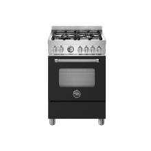 Bertazzoni Master Series 60cm Dual Fuel 4 Burner Range Cooker Single Oven - Black