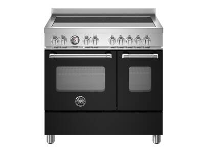 Bertazzoni Master Series 90cm Induction 5 Zone Range Cooker (2 Ovens) - Black