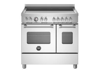 Bertazzoni Master Series 90cm Induction 5 Zone Range Cooker (2 Ovens) - Stainless Steel