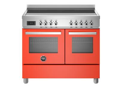 Bertazzoni Professional Series 100cm Induction 5 Zone Range Cooker (2 Ovens) - Orange
