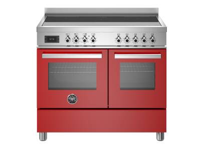 Bertazzoni Professional Series 100cm Induction 5 Zone Range Cooker (2 Ovens) - Red