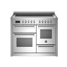Bertazzoni Professional Series 110cm Induction 5 Zone Range Cooker Inc Grill (2 Ovens) - Stainless Steel
