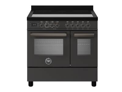 Bertazzoni Professional Series 90cm Induction 5 Zone Range Cooker (2 Ovens) - Carbon