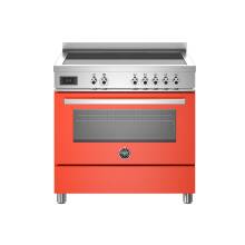 Bertazzoni Professional Series 90cm Induction 5 Zone Range Cooker Single Oven - Orange