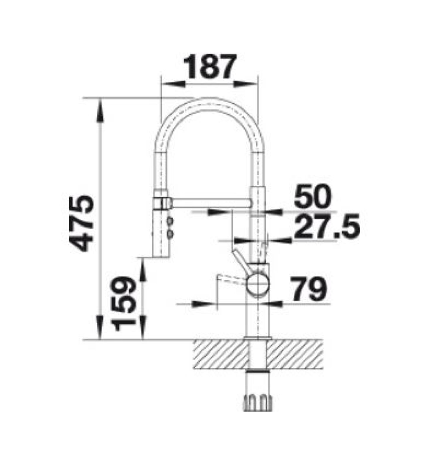 Catris Tap Chrome - High Pressure Only | Wren Kitchens