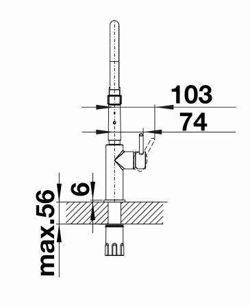 Catris Tap Matt Black - High Pressure Only | Wren Kitchens