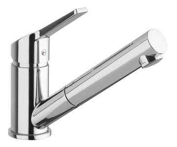 Eos Pull-Out Tap Chrome - High Pressure Only