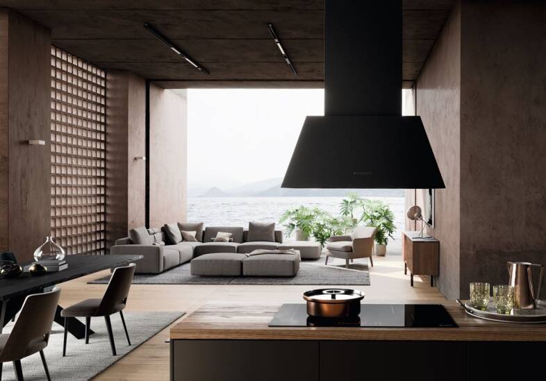Faber H877xW700xD480 Chloe Isola Island Hood | Wren Kitchens