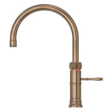 Quooker Classic Fusion Round 3 in 1 Boiling Tap Patinated Brass