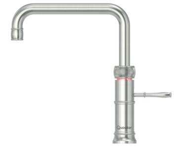 Quooker Classic Fusion Square 3 in 1 Boiling Water Tap Stainless Steel