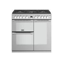 Stoves Sterling Deluxe 90cm Dual Fuel Range Cooker - Stainless Steel