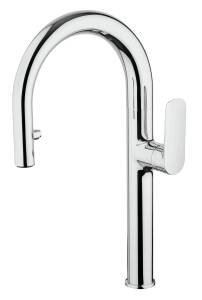 Vulcan Pull Down Tap Chrome - High Pressure Only