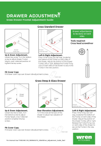Grass Drawer FRontal Adjustment Guide